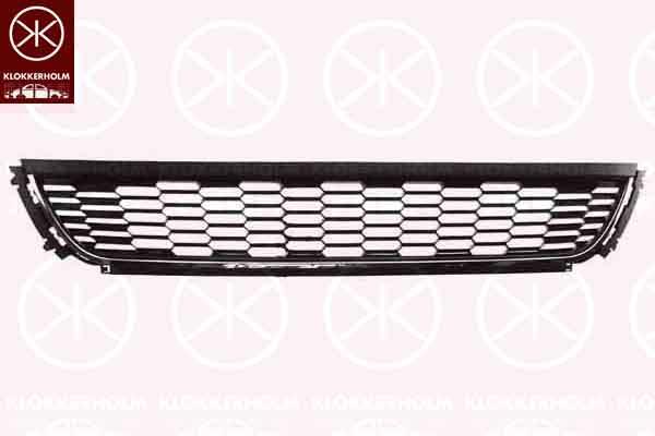 Ventilation Grilles, bumper, Front, chrome/black, 6R0 853 671 9B9 (VW)