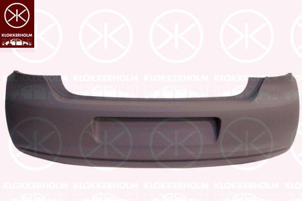 Bumper, Rear, w/primer, PR-0P0, 6R6 807 421BHGRU (VW)