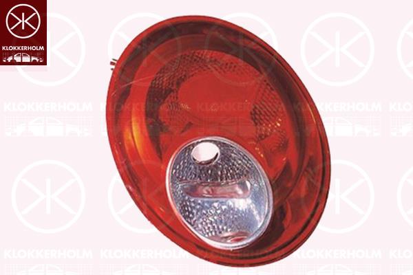 Tail Light Assembly, without bulb holder, Left, 1C0 945 095M (VW), 1C0 945 171F (VW), 1C0 945 171G (VW)