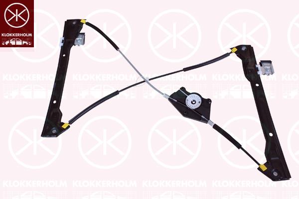 Window Regulator, OE-type, without electric motor, Electric, Left, 1C0 837 655A (VW), 1C0 837 655C (VW)