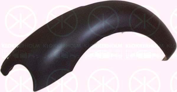 Wing, Plastic, Left Front, without hole for direction indicator, 1C0 821 103F GRU (VW)