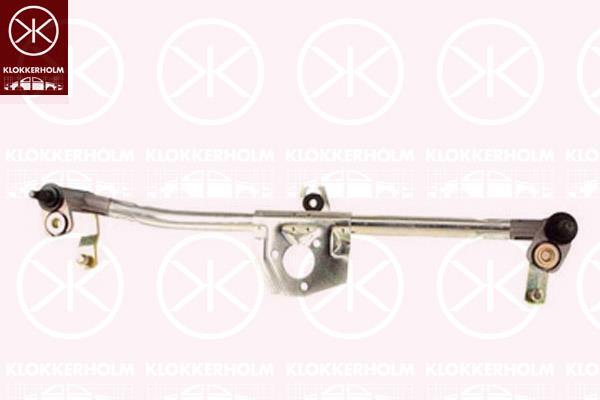 Wiper Linkage, Front, Set, for left-hand drive vehicles, 1C1955603 (VW), 1C1955603A (VW), 1C1955603A (SKODA), 1C1955603A (AUDI)