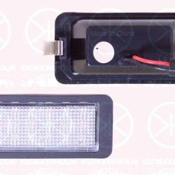 Licence Plate Light, LED, Registration Type: ECE approved, 1S0 943 021 (VW), 1S0943021 (SKODA), 1S0943021 (SEAT)