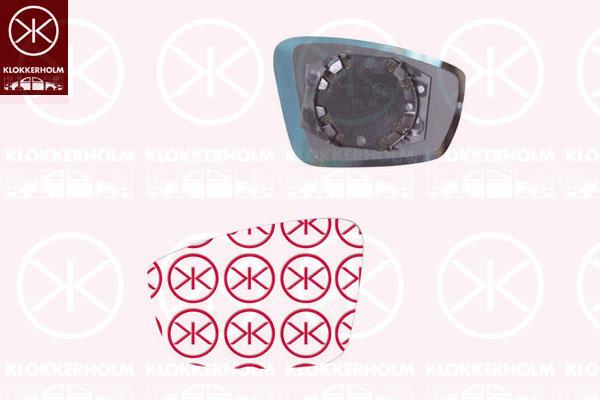 Mirror Glass, exterior mirror, Left, Aspherical, 6RU 857 521A (VW)