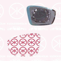 Mirror Glass, exterior mirror, Left, Aspherical, 6RU 857 521A (VW)