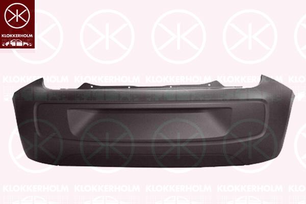 Bumper, w/primer, Rear, 1S6 807 421P GRU (VW), 1S6 807 421Q GRU (VW)