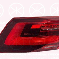 VW Golf 8 Galinis žibintas, Left, Outer section, LED, Light Function: with dynamic indicator light, AL, 5H0945207 (VW), 5H0945207A (VW)