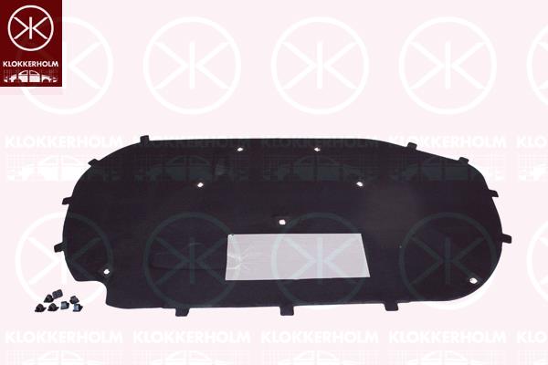 Engine Compartment Noise Insulation, Centre Section, Fitting Position: Bonnet, 1K8 863 831 E (VW)