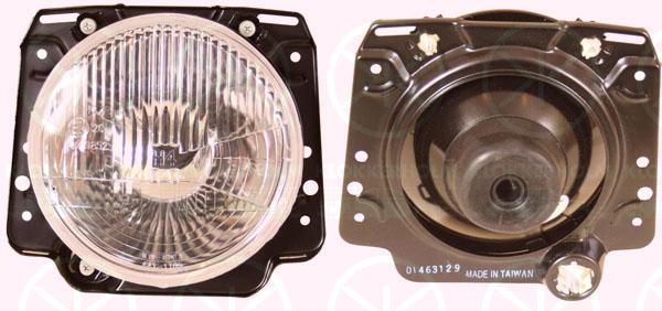 Headlight, Left, Right, Illuminance [lx]: 20, H4, for vehicles without headlight levelling, Depo, 191 941 753B (VW), 191941753 (VW)