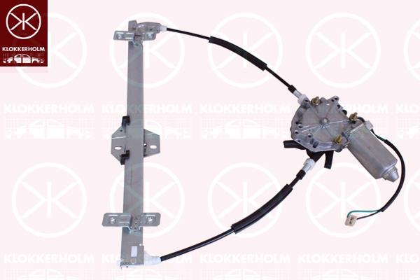 Window Regulator, OE-type, with electric motor, Electric, Right Front, 191 837 462A (VW)