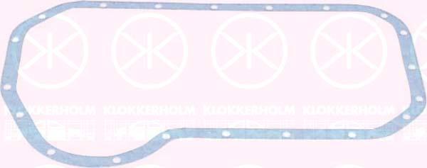 Gasket, oil sump, Paper, 028 103 609A (VW), 028 103 609D (VW)