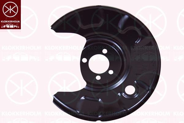 Splash Guard, brake disc, Rear Axle Left, for brake disc diameter [mm]: 226, 191 615 611 (VW), 191615611 (SKODA), 191615611 (SEAT), 191615611 (AUDI)