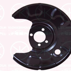 Splash Guard, brake disc, Rear Axle Left, for brake disc diameter [mm]: 226, 191 615 611 (VW), 191615611 (SKODA), 191615611 (SEAT), 191615611 (AUDI)