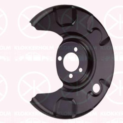 Splash Guard, brake disc, Rear Axle Right, for brake disc diameter [mm]: 226, 191 615 612 (VW), 191615612 (SKODA), 191615612 (SEAT), 191615612 (AUDI)