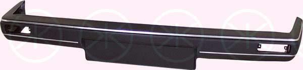 Bumper, Front, with trim strip, chrome, 