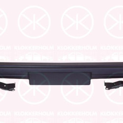 Bumper, Metal, with reinforcement, Front, black, 191 807 103 (VW), 191 807 103 2BC (VW), 191807103 (VW)