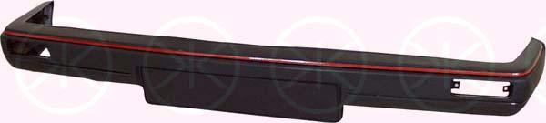 Bumper, Front, with trim strip, red, 191 807 103C Q51 (VW)