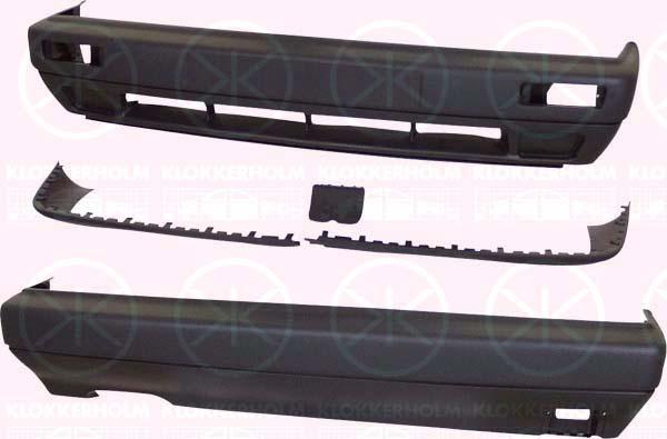 Conversion Kit, bumper, Full Body Section, with spoiler, black, 