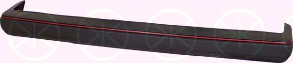 Bumper, Rear, with trim strip, red, 191 807 301F QS1 (VW)