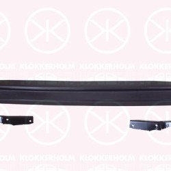 Bumper, Metal, with reinforcement, Rear, black, 191 807 301 2BC (VW)