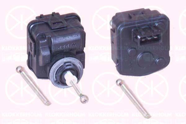 Actuator, headlight levelling, Hella, Electrically Controlled, 165 941 295 (VW), 1H0 941 295C (VW), 1H0 941 295E (VW), 1H0941295 (VW), 4A0 941 295 (VW), 8A0941295 (VW)