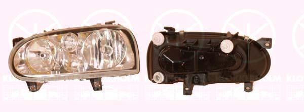 Headlight, "Golf Iv Look", Illuminance [lx]: 17.5, H7/H7, Hella, for vehicles with headlight levelling, for vehicles without headlight levelling, Right, Z05 254 6 (VW)