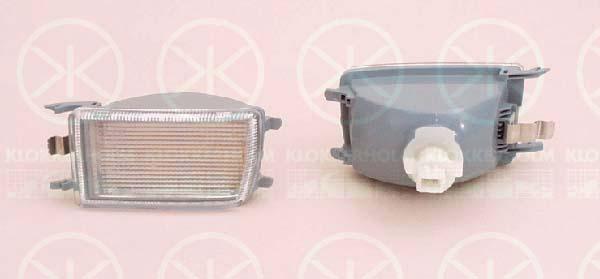 Direction Indicator, with bulb holder, white, Left, 1H0 953 049D (VW), 1HO 953 155A (VW)