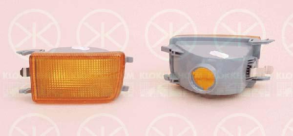 Direction Indicator, without bulb holder, yellow, Left, 1h0 953 049 (VW), 1H0 953 049A (VW)