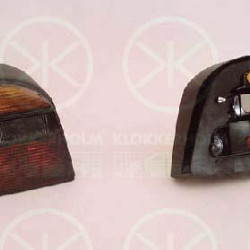 Tail Light Assembly, without bulb holder, Smoke Grey, Left, 1E0 945 095 (VW), 1H6 945 111C (VW), 1H6945111B (VW), 1H6945111C (VW)