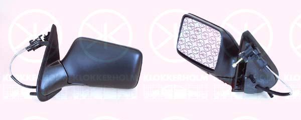 Exterior Mirror, Control: cable pull, Plan, Left, 1H1 857 507 01C (VW)