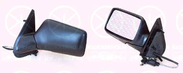 Exterior Mirror, Control: cable pull, Aspherical, Left, 1H1 857 507 01C (VW)