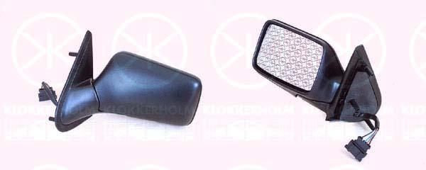 Exterior Mirror, for electric mirror adjustment, Aspherical, Heatable, Left, 1H1 857 507A 01C (VW)