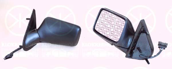 Exterior Mirror, for electric mirror adjustment, Plan, Heatable, Left, 1H1857507A01C (VW)