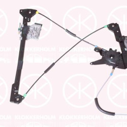 Window Regulator, Left Front, Electric, without electric motor, 1E0 837 461 (VW), 1E0837401A (VW)