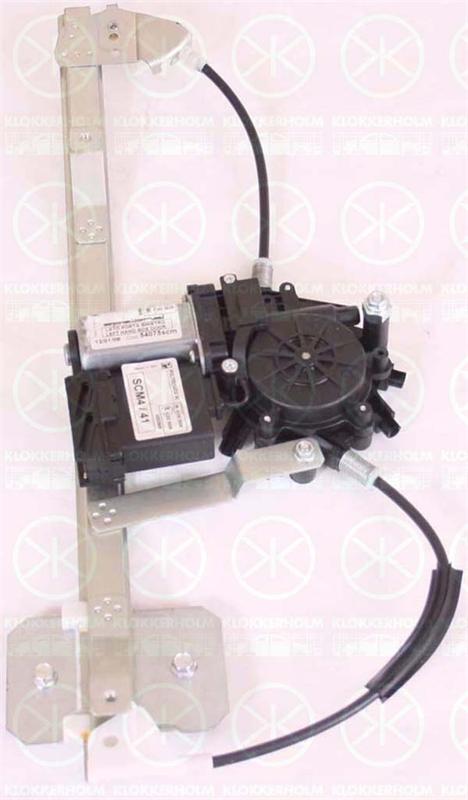 Window Regulator, Number of pins: 15, Right Rear, Electric, with comfort function, with electric motor, 1H4 839 462A (VW), 1H4 959 812 (VW)