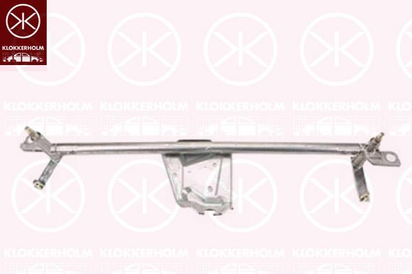 Wiper Linkage, Front, Set, for left-hand drive vehicles, 1H1 955 603 (VW), 1H1955603 (VW), 1H1955603 (SKODA), 1H1955603 (AUDI)