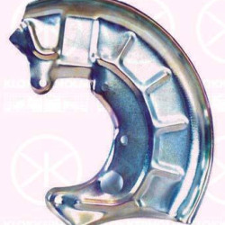 Splash Guard, brake disc, Front Axle Left, ATE/Girling, Diameter 1/Diameter 2 [mm]: 260/105, for brake disc diameter [mm]: 239, Zinc-coated, 191 615 311A (VW)