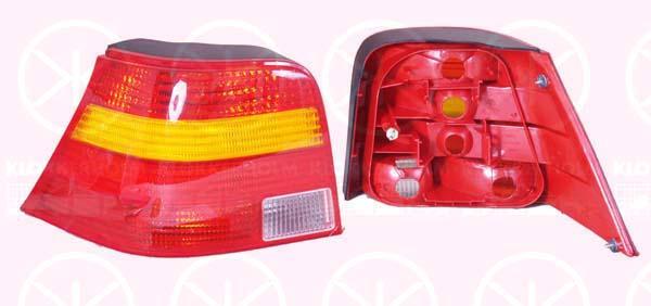 Tail Light Assembly, without bulb holder, Right, Indicator Colour: yellow, 1J6 945 096R (VW), 1J6945112N (VW)