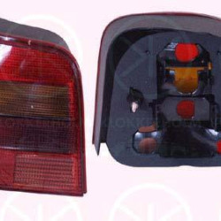 Tail Light Assembly, without bulb holder, Left, Indicator Colour: Smoke Grey, 1J6 945 095S (VW), 1J6945111J (VW)