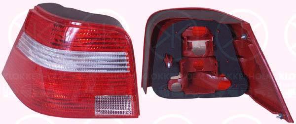 Tail Light Assembly, without bulb holder, Left, Indicator Colour: white, 1J6 945 095Q (VW), 1J6945111N (VW)