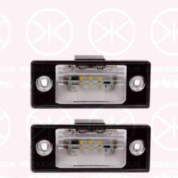 Licence Plate Light, LED, both sides, Set, Quantity: 2, 1J5 943 021 (VW), 1J5 943 021D (VW), 1J5943021A (VW)