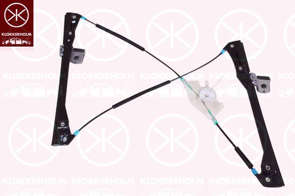 Window Regulator, 2-dr, OE-type, without electric motor, Electric, Right, 1J3 837 462 (VW), 1J3 837 462F (VW), 1J3 837 462H (VW), 1J3837462B (VW)