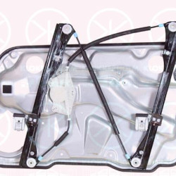 Window Regulator, 4-dr, Left Front, with bolted-on plate, Manual, 1J4 837 729BF (VW), 1J4837401K (VW), 1J4837729BK (VW), 1J4837729D (VW), 1J4837729H (VW)