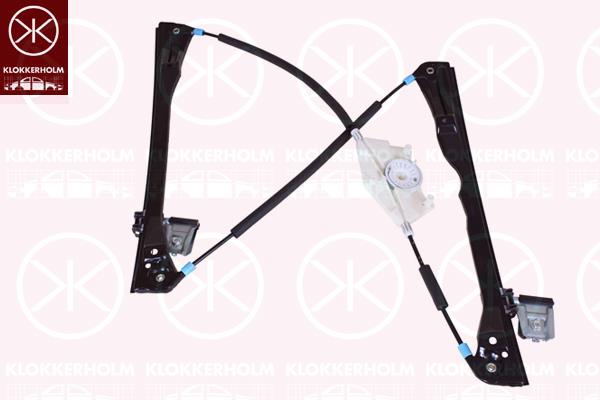 Window Regulator, 4-dr, Left Front, Manual, 1J4 837 729BF (VW), 1J4837401K (VW), 1J4837729BK (VW), 1J4837729D (VW), 1J4837729H (VW)