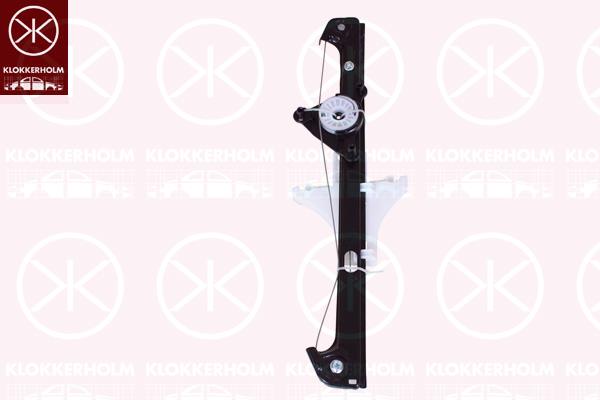 Window Regulator, OE-type, without electric motor, Left Rear, Electric, 1J4 839 461F (VW), 1J4839461B (VW), 1J4839729A (VW), 1J4839729C (VW), 1J5 839 461A (VW)