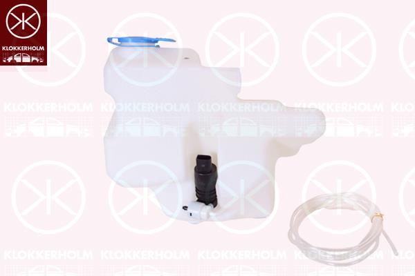 Washer Fluid Reservoir, window cleaning, for vehicles with headlamp cleaning system, with pump, with lid, Capacity [litre]: 5.5, 1J0 955 453K (VW), 1J0955453K (SKODA), 1J6 955 651 (VW), 1K6955651 (VW), 1T0955651A (VW)