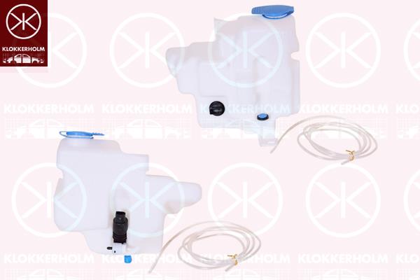 Washer Fluid Reservoir, window cleaning, with sensor for washer fluid level, for vehicles with headlamp cleaning system, with pump, Capacity [litre]: 5.5, 1J6 955 651 (VW), 1J0 955 453L (VW), 1K6955651 (VW), 1J0955453L (AUDI), 1T0955651A (VW), 7M0 919 376 (VW)