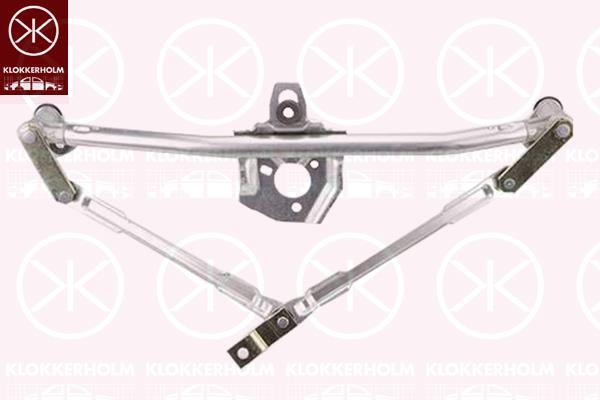 Wiper Linkage, Front, Set, for left-hand drive vehicles, 1J0955325A (VW), 1J1955603 (VW), 1J1955603A (VW), 1J1955603B (VW), 1U1955603 (VW), 1U1955603A (VW), 1U1955603B (VW), 1U1955603C (VW), 1U1955603C (SKODA), 1U1955603C (SEAT), 1U1955603C (AUDI)