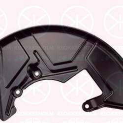 Splash Guard, brake disc, Front Axle Right, for brake disc diameter [mm]: 334, 1J0615312E (VW), 8N0615312C (VW), 8N0615312C (SKODA), 8N0615312C (SEAT)