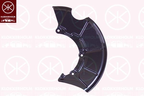 Splash Guard, brake disc, Front Axle Left, for brake disc diameter [mm]: 312, ATE, 1J0615311B (VW), 1J0615311B (SKODA), 1J0615311B (SEAT), 1J0615311B (AUDI)